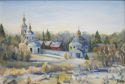 Вид на Стефано-Махрищский монастырь