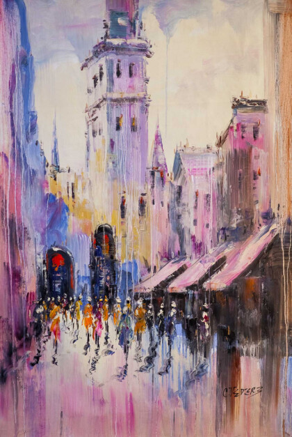 Городские зарисовски N9. Сиреневый тон