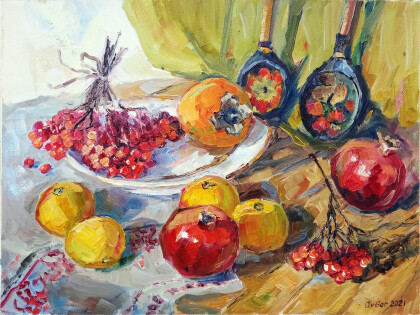 натюрморт с калиной