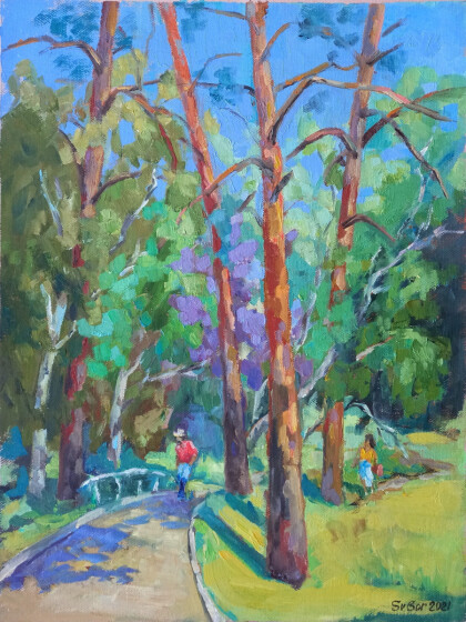 Аллея в старом парке