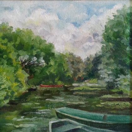 Июль. Картина из триптиха Лето.