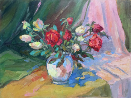 Маленький букет роз