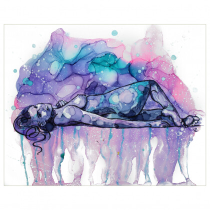 Фиолетовая обнажённая