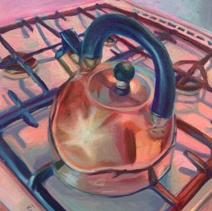 Чайник на плите