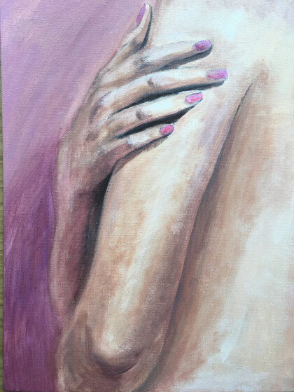 Обнаженная рука и красивая рука