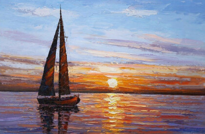 Парусник на закате