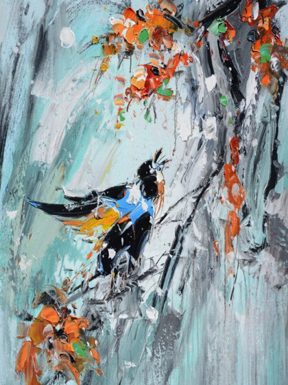 Птица на ветке