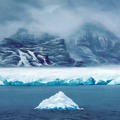 Гора снежная