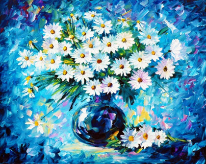 Ромашки в вазе