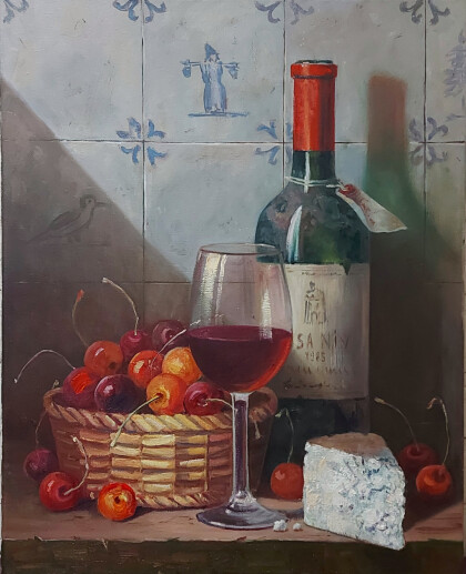 Натюрморт с вином