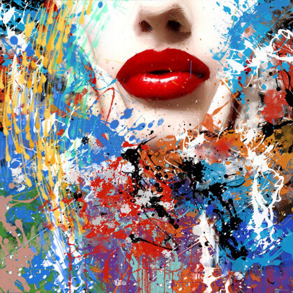 Красные губы