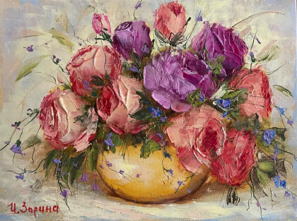 Корраловые розы