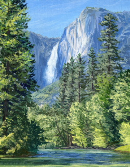 Лес в интерьер