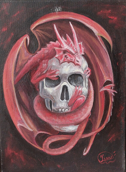 Дракон и череп