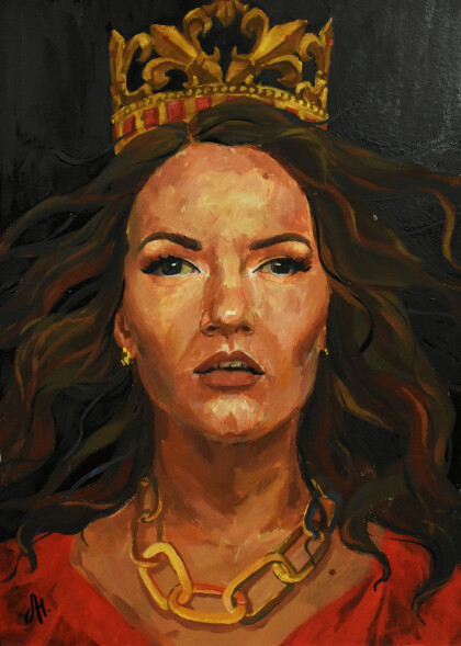 Девушка в красном