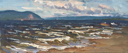 Волга штормовая.Этюд№1