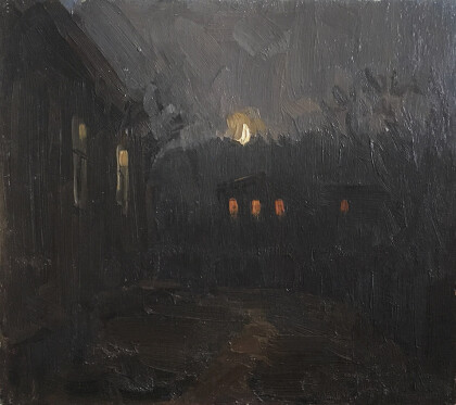 Бахилова поляна.Восход месяца