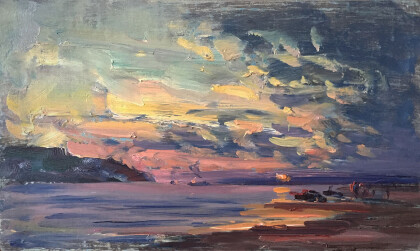 Закат на Волге