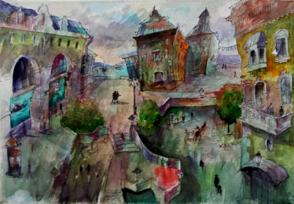 В приморском городе