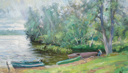 Дождь на Волге в Карачарово