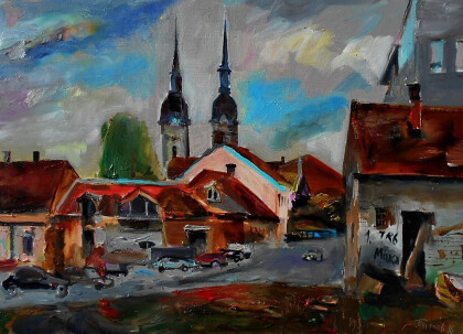 Панчево. Вид с реки Тамиш