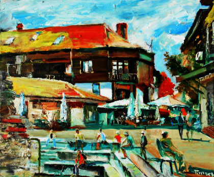 Сентябрь, Несебр , беспечные туристы.