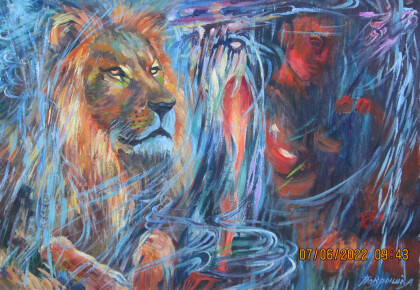 Девушка со львом