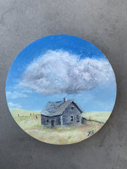 Дом и облако