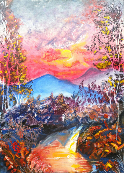 Закат в горах