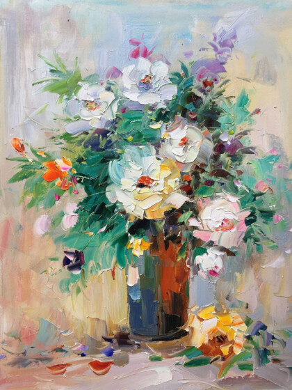 Букет цветов в вазе