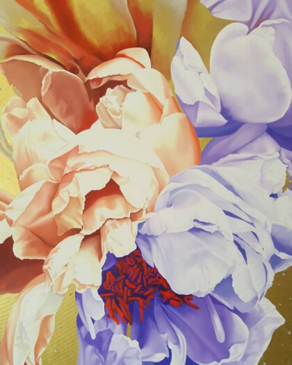 Красочные пионы