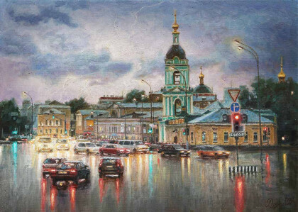 На небе сходились грозные тучи...