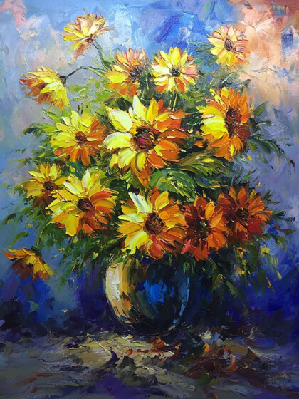 Букет подсолнухов