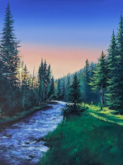 Лесной закат