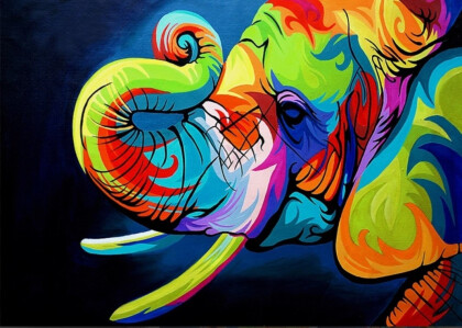 Разноцветный слон