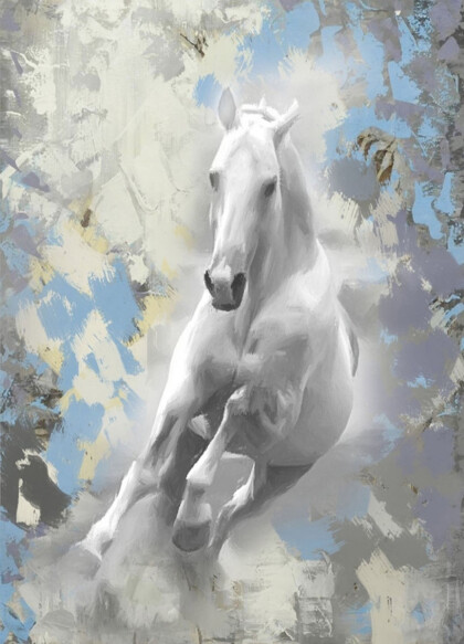 Белоснежная лошадь