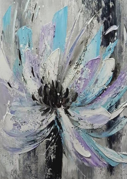 Розово-голубой цветок