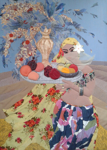 Девушка с фруктами