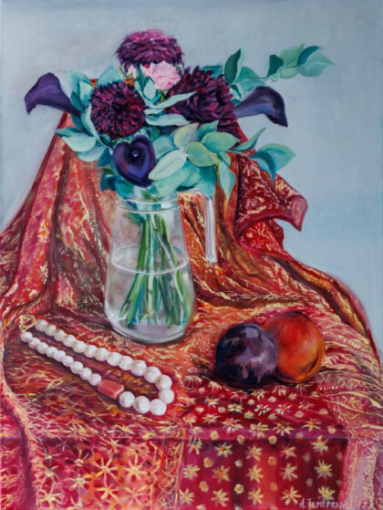 Натюрморт в красных тонах