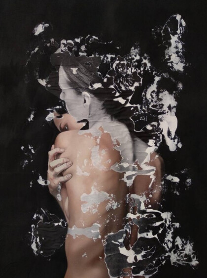 Абстракция. Силуэт девушки