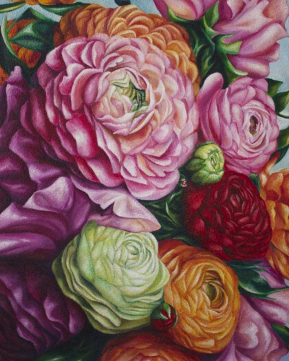 Яркий букет для неё