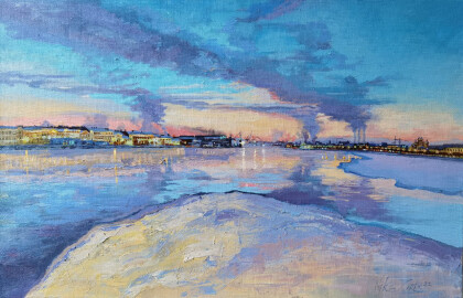 Февральские сумерки в Санкт-Петербурге