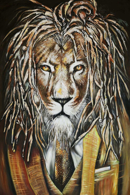 Брутальный лев