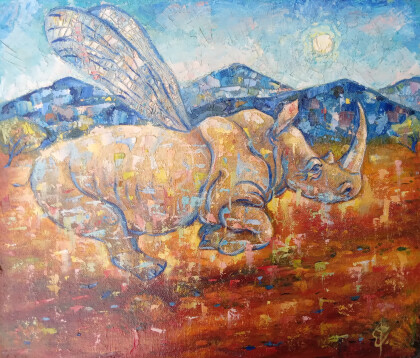 Бегущий носорог