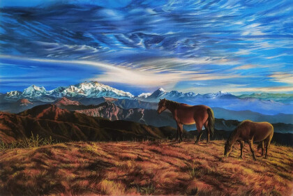 Лошади в горах