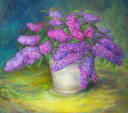 Серебряное ведро