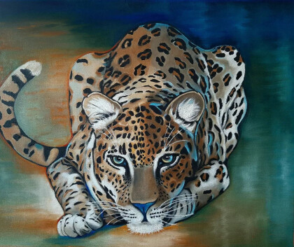 Притаившийся леопард