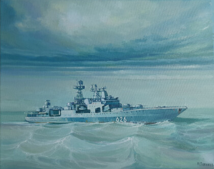 В походе. БПК "Вице-адмирал  Кулаков".