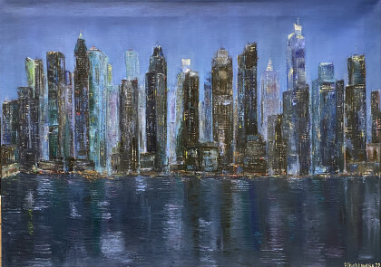 Ночной город Нью-Йорк