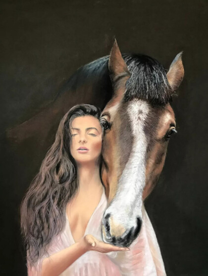 Девушка с лошадью